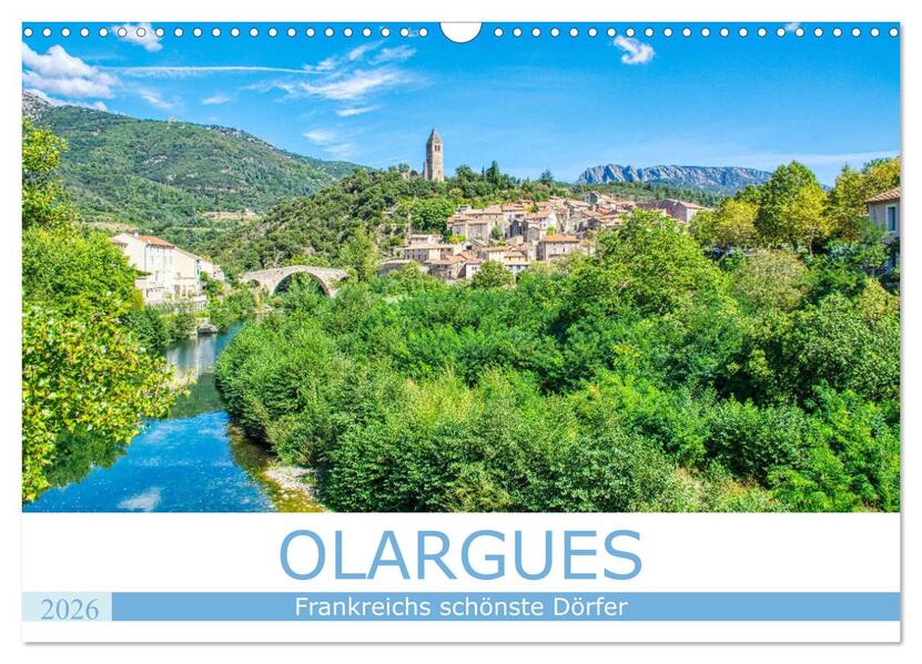 Frankreichs schönste Dörfer - Olargues (Wandkalender 2026 DIN A3 quer) CALVENDO Monatskalender