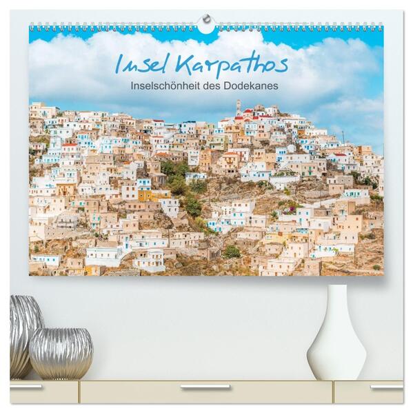 Insel Karpathos - Inselschönheit des Dodekanes (hochwertiger Premium Wandkalender 2026 DIN A2 quer) Kunstdruck in Hochglanz