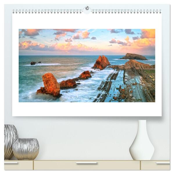Wilde und romantische Küsten (hochwertiger Premium Wandkalender 2026 DIN A2 quer) Kunstdruck in Hochglanz