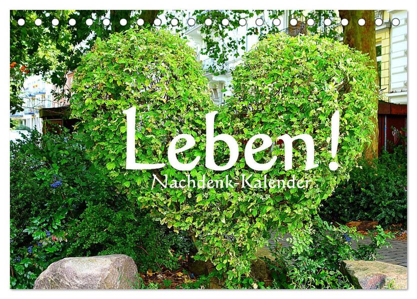Leben! - Nachdenk-Kalender (Tischkalender 2026 DIN A5 quer) CALVENDO Monatskalender