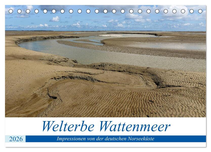 Welterbe Wattenmeer (Tischkalender 2026 DIN A5 quer) CALVENDO Monatskalender