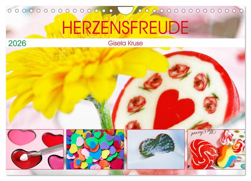 Herzensfreude (Wandkalender 2026 DIN A4 quer) CALVENDO Monatskalender