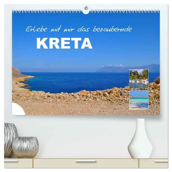 Erlebe mit mir das bezaubernde Kreta (hochwertiger Premium Wandkalender 2026 DIN A2 quer) Kunstdruck in Hochglanz