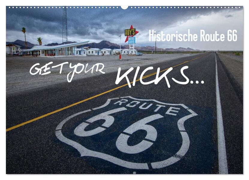 Route 66 (Wandkalender 2026 DIN A2 quer) CALVENDO Monatskalender