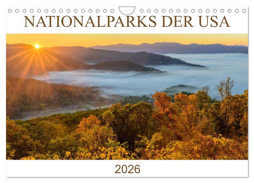 Nationalparks der USA (Wandkalender 2026 DIN A4 quer) CALVENDO Monatskalender
