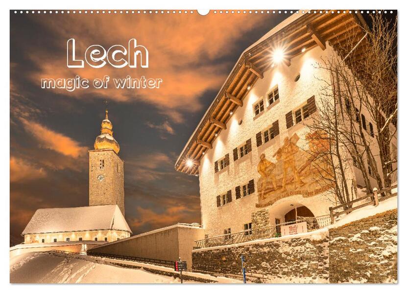 Lech magic of winter (Wandkalender 2026 DIN A2 quer) CALVENDO Monatskalender