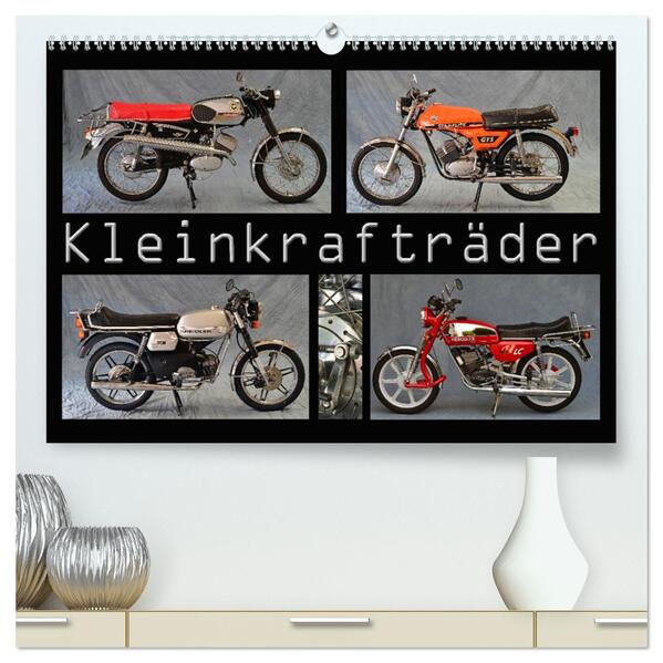 Kleinkrafträder (hochwertiger Premium Wandkalender 2026 DIN A2 quer) Kunstdruck in Hochglanz