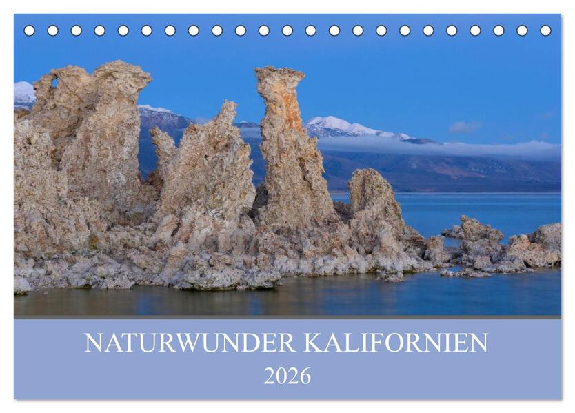 Naturwunder Kalifornien (Tischkalender 2026 DIN A5 quer) CALVENDO Monatskalender