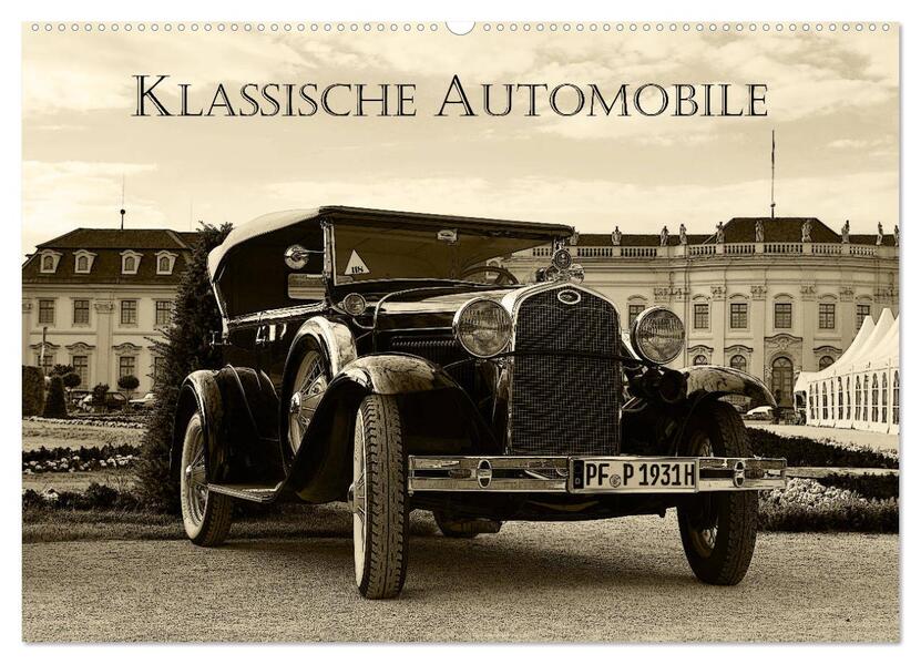 Klassische Automobile (Wandkalender 2026 DIN A2 quer) CALVENDO Monatskalender