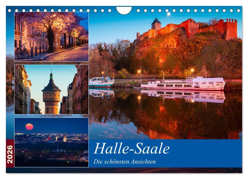 Halle-Saale - Die schönsten Ansichten (Wandkalender 2026 DIN A4 quer) CALVENDO Monatskalender