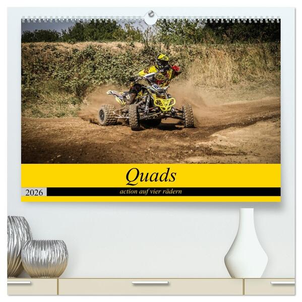 Quad`s action auf vier rädern (hochwertiger Premium Wandkalender 2026 DIN A2 quer) Kunstdruck in Hochglanz