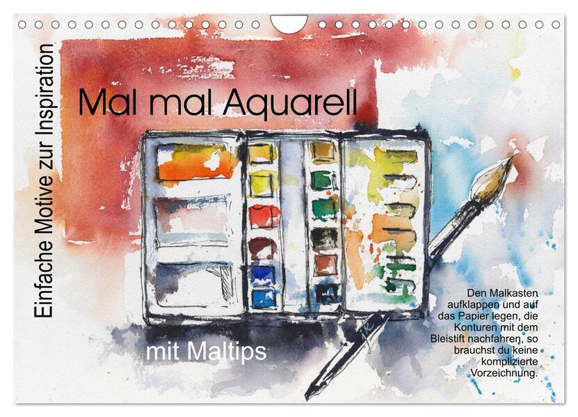 Mal mal Aquarell (Wandkalender 2026 DIN A4 quer) CALVENDO Monatskalender