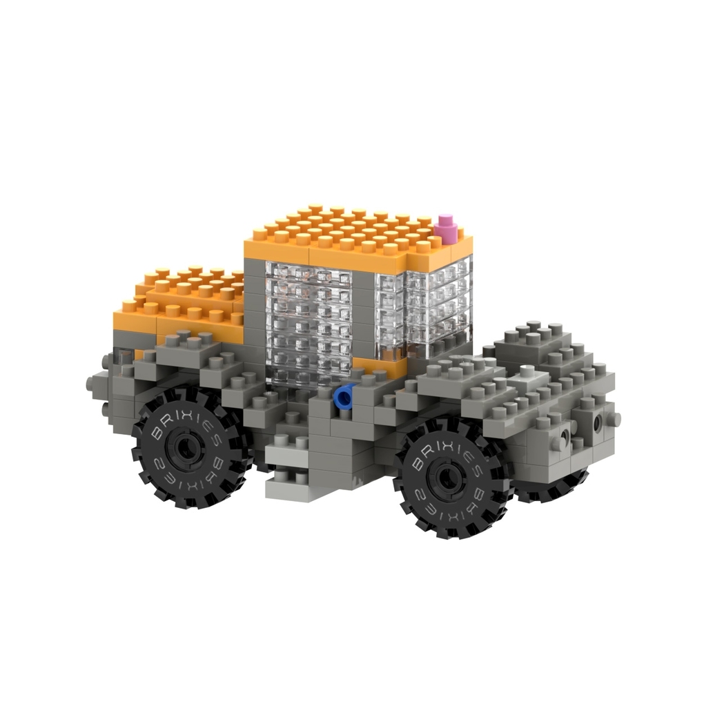 BRIXIES 250010 - JCB Traktor 3D Konstruktionsbausatz aus Ministeinen 234 Teile
