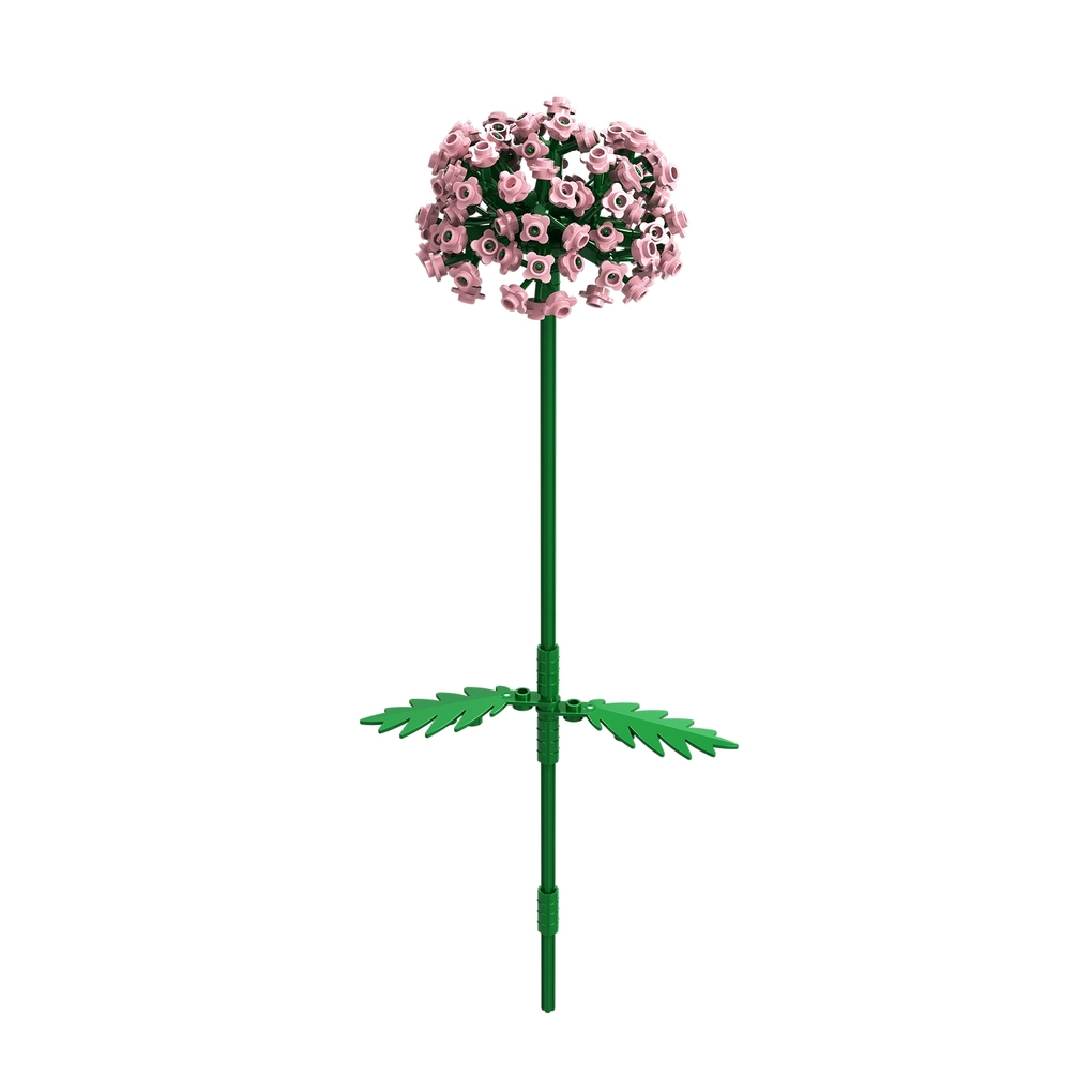 BRIXIES 222117 - Allium rosa 3D Konstruktionsbausatz ca. 153 Teile