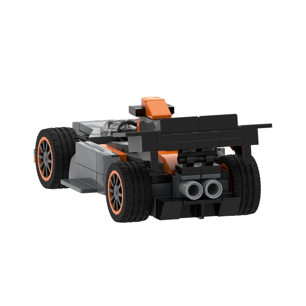 BRIXIES 222102 - Mini Strecken Rennwagen 3D Konstruktionsbausatz ca.138 Teile