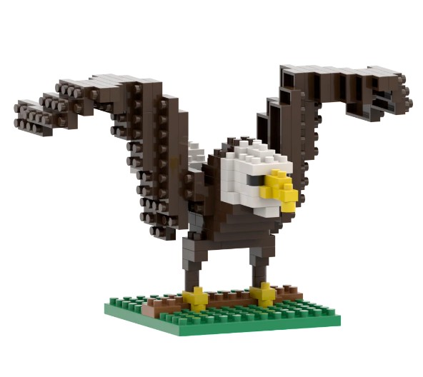 BRIXIES 200284 - Adler 3D Konstruktionsbausatz aus Ministeinen 113 Teile