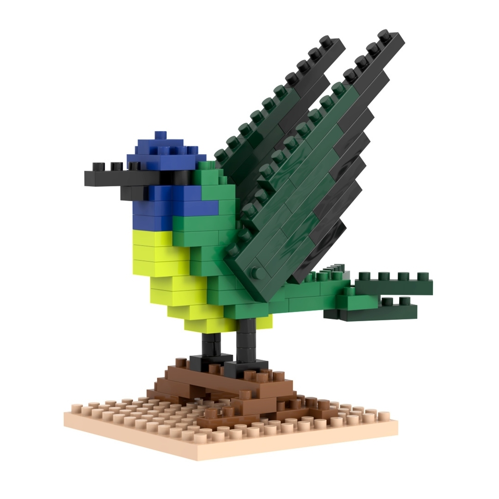 BRIXIES 200306 - Kolibri 3D Konstruktionsbausatz aus Ministeinen