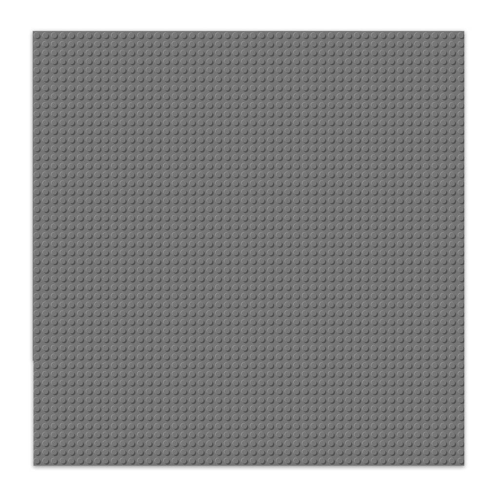 BRIXIES 225021 - Platte 50 x 50 Basic grau Bauplatte 1 Stück