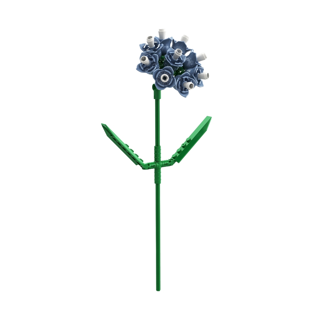BRIXIES 222147 - Strandflieder blau 3D Konstruktionsbausatz ca. 52 Teile