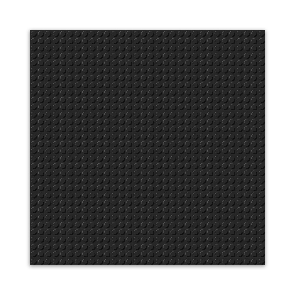 BRIXIES 225012 - Platte 32 x 32 Basic schwarz Bauplatte 1 Stück