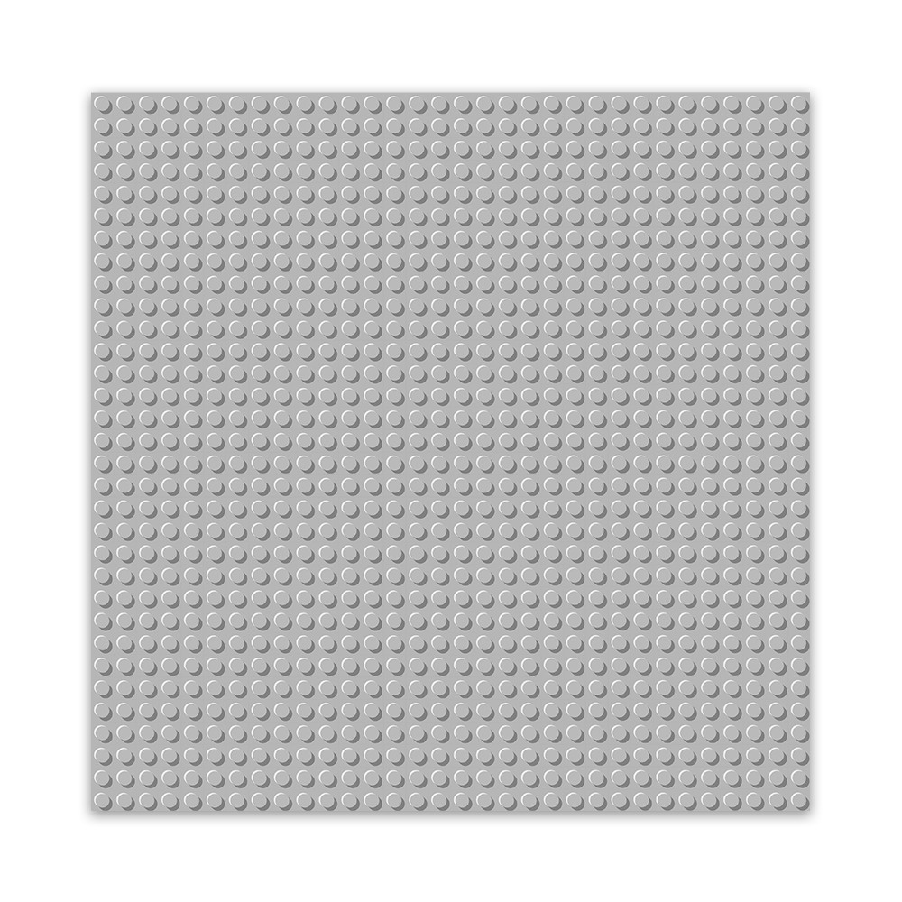 BRIXIES 225010 - Platte 32 x 32 Basic hellgrau Bauplatte 1 Stück