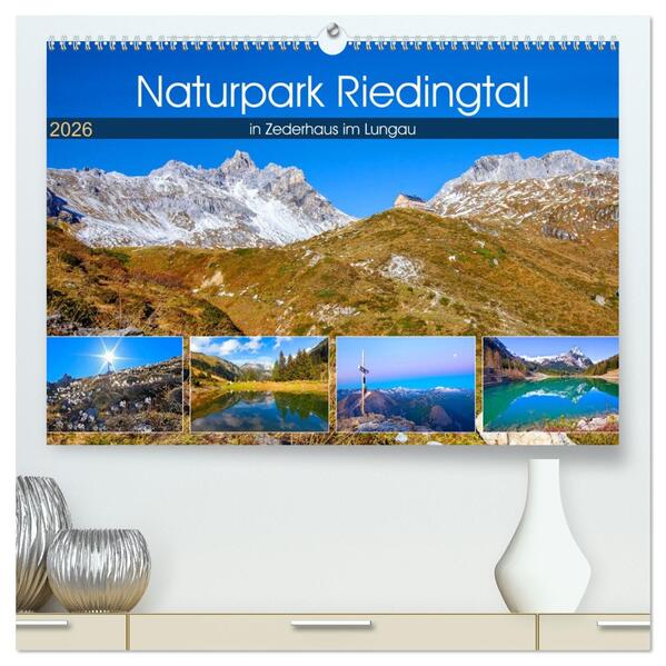 Naturpark Riedingtal (hochwertiger Premium Wandkalender 2026 DIN A2 quer) Kunstdruck in Hochglanz