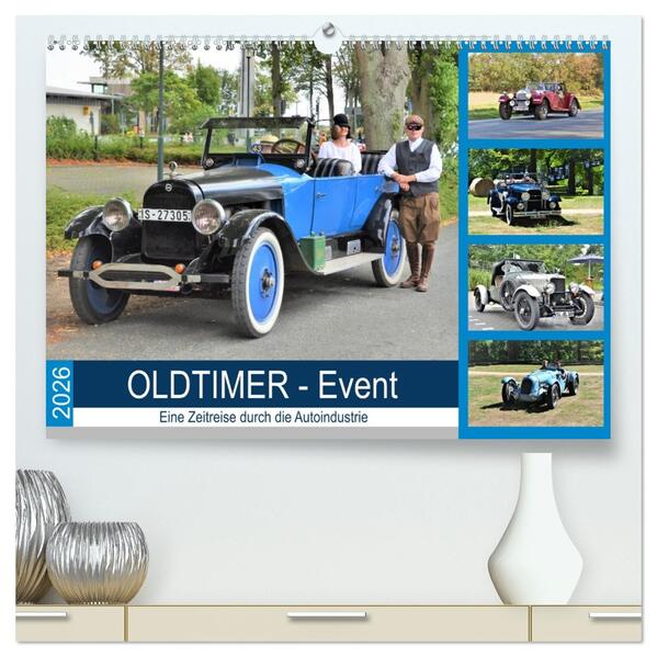 OLDTIMER-Event (hochwertiger Premium Wandkalender 2026 DIN A2 quer) Kunstdruck in Hochglanz