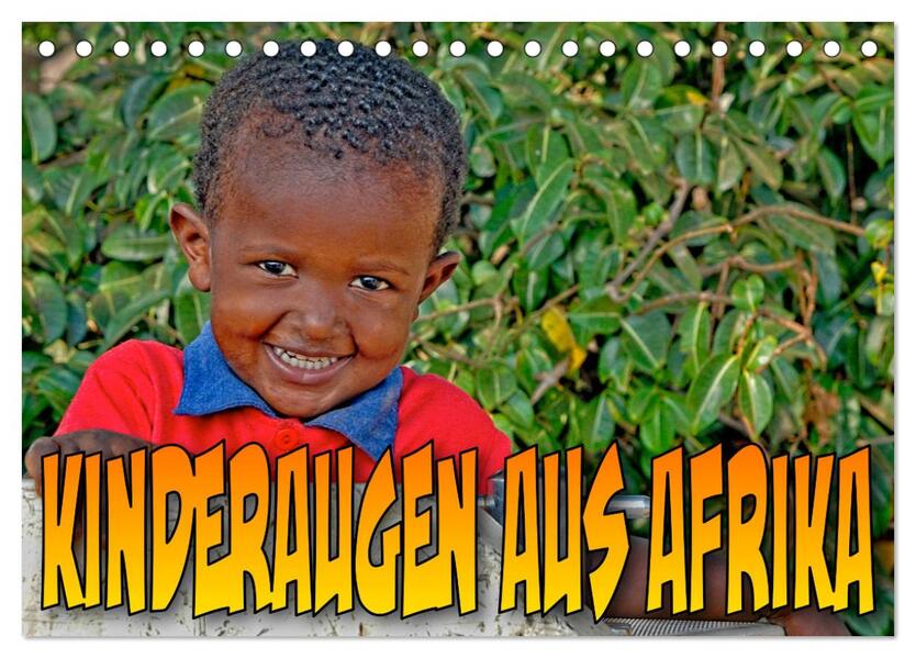Kinderaugen aus Afrika (Tischkalender 2026 DIN A5 quer) CALVENDO Monatskalender