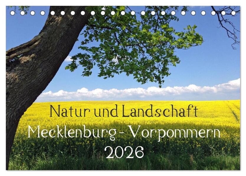 Natur und Landschaft Mecklenburg - Vorpommern 2026 (Tischkalender 2026 DIN A5 quer) CALVENDO Monatskalender