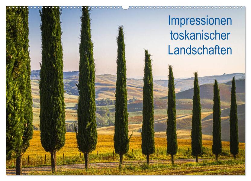 Impressionen toskanischer Landschaften (Wandkalender 2026 DIN A2 quer) CALVENDO Monatskalender