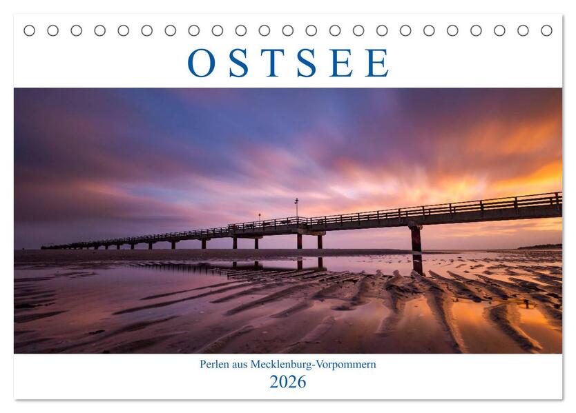 Ostsee - Perlen aus Mecklenburg-Vorpommern (Tischkalender 2026 DIN A5 quer) CALVENDO Monatskalender