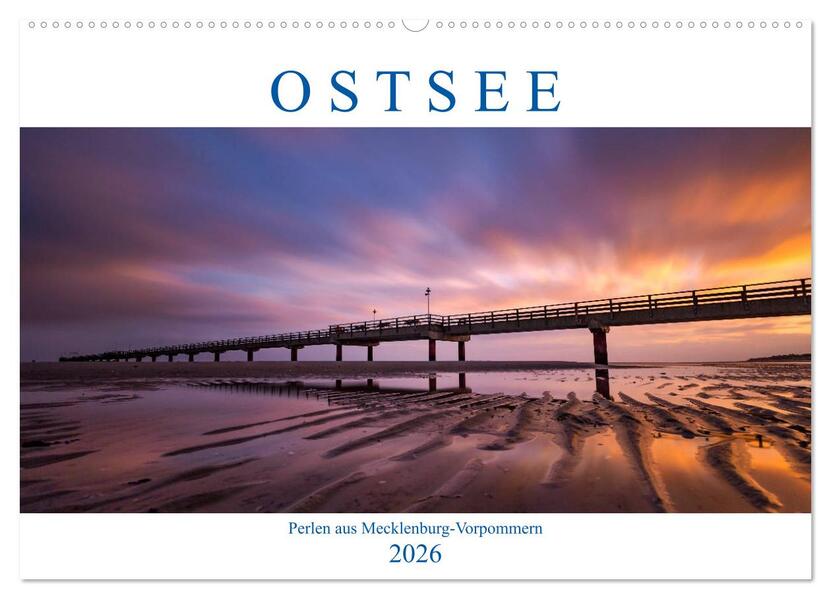 Ostsee - Perlen aus Mecklenburg-Vorpommern (Wandkalender 2026 DIN A2 quer) CALVENDO Monatskalender