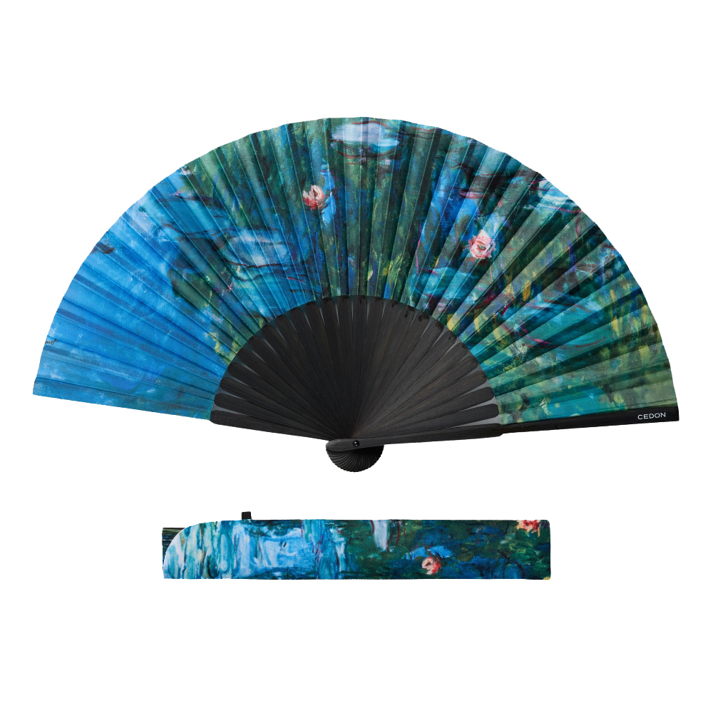 Fächer Monet Seerosen