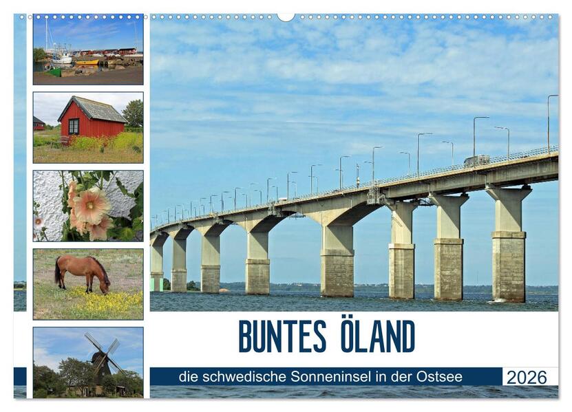 BUNTES ÖLAND (Wandkalender 2026 DIN A2 quer) CALVENDO Monatskalender