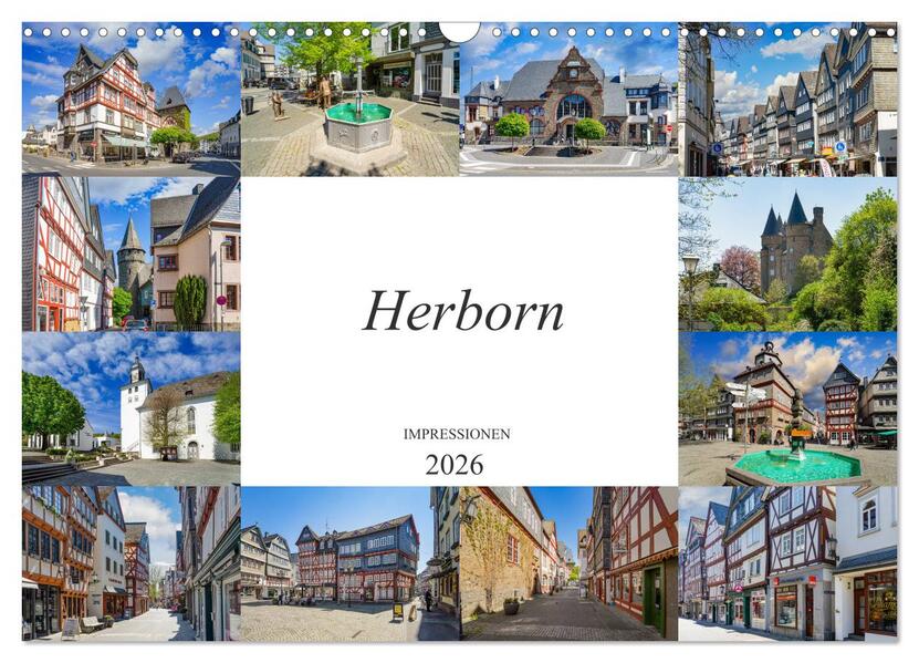 Herborn Impressionen (Wandkalender 2026 DIN A3 quer) CALVENDO Monatskalender