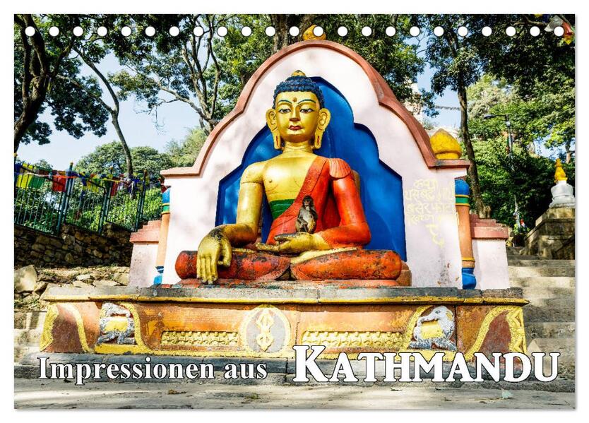 Impressionen aus Kathmandu (Tischkalender 2026 DIN A5 quer) CALVENDO Monatskalender