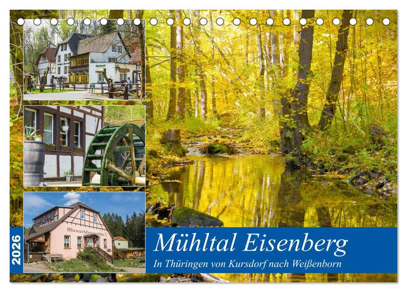 Mühltal Eisenberg (Tischkalender 2026 DIN A5 quer) CALVENDO Monatskalender