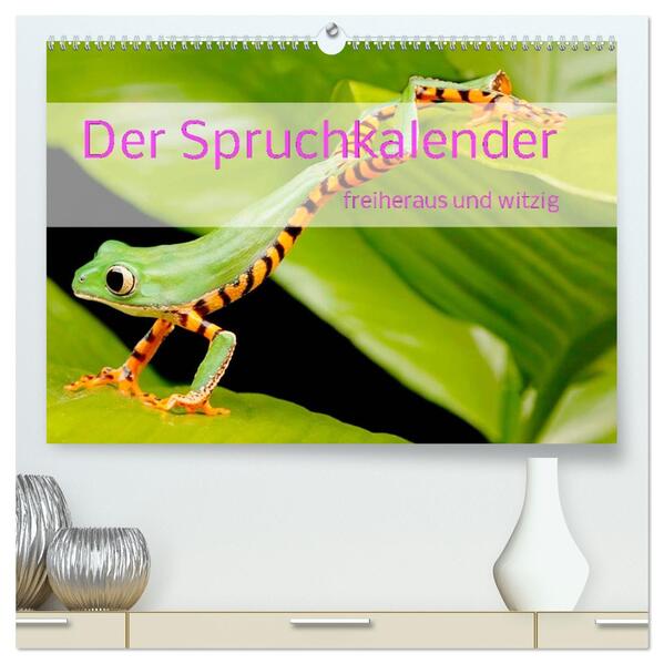 Der Spruchkalender - freiheraus und witzig (hochwertiger Premium Wandkalender 2026 DIN A2 quer) Kunstdruck in Hochglanz