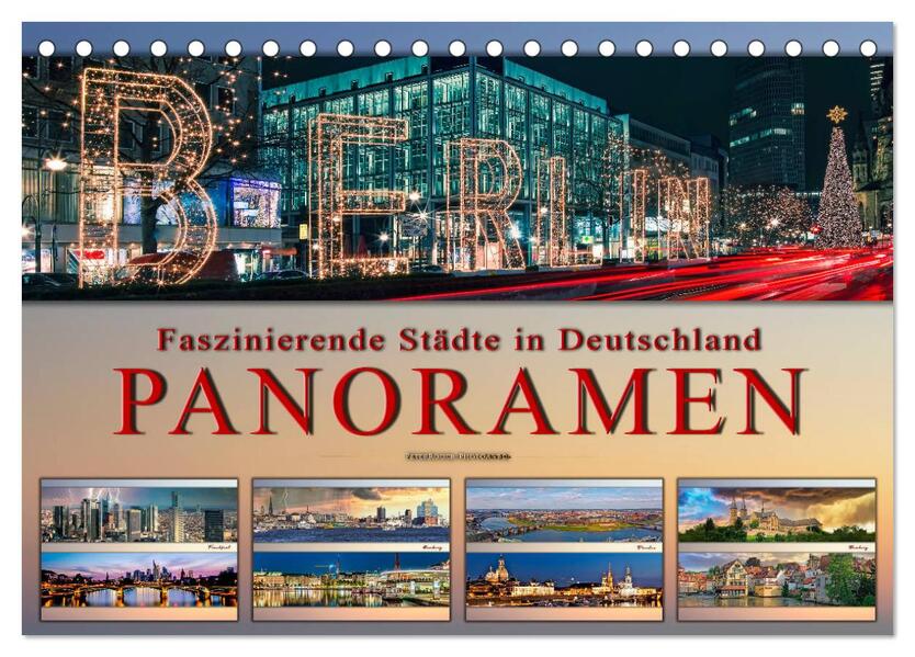Faszinierende Städte in Deutschland - Panoramen (Tischkalender 2026 DIN A5 quer) CALVENDO Monatskalender