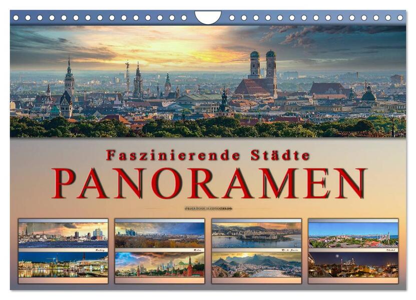 Faszinierende Städte Panoramen (Wandkalender 2026 DIN A4 quer) CALVENDO Monatskalender