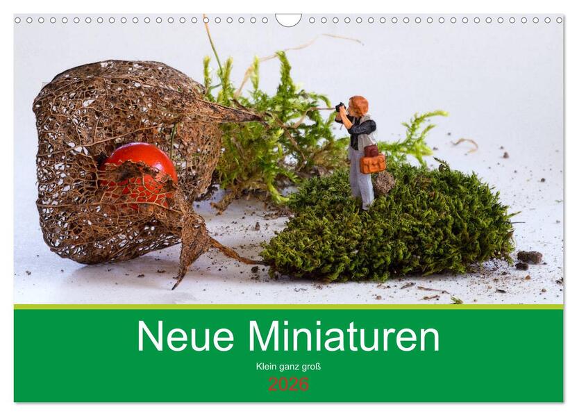 Neue Miniaturen - Klein ganz groß 2.0 (Wandkalender 2026 DIN A3 quer) CALVENDO Monatskalender