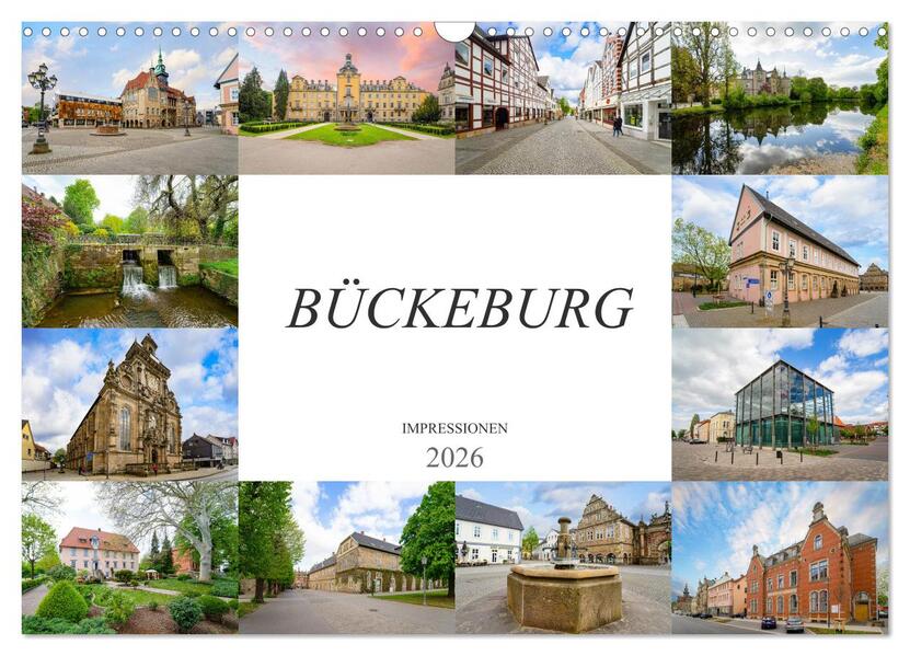 Bückeburg Impressionen (Wandkalender 2026 DIN A3 quer) CALVENDO Monatskalender