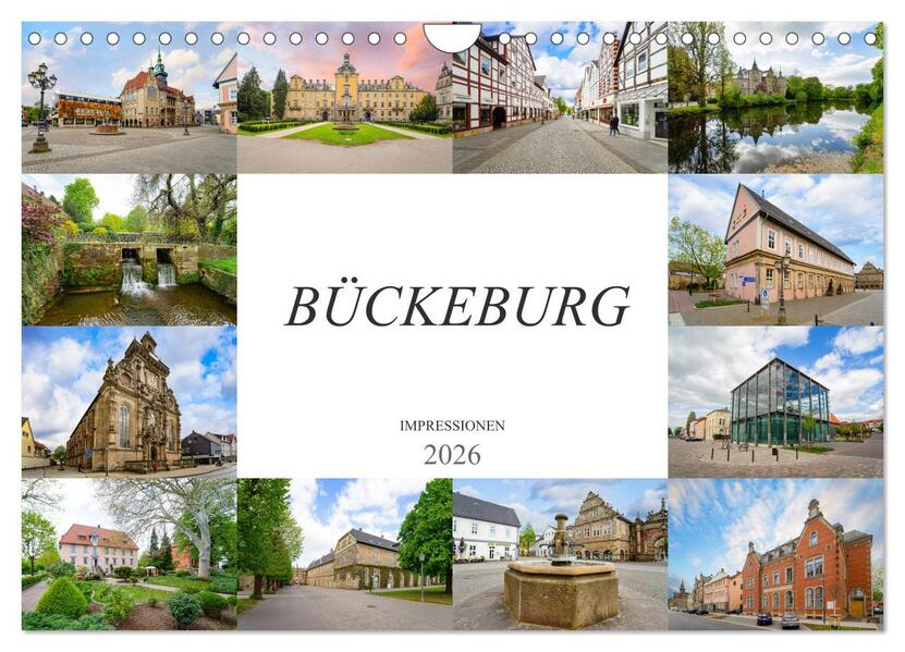 Bückeburg Impressionen (Wandkalender 2026 DIN A4 quer) CALVENDO Monatskalender
