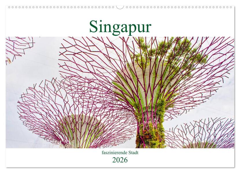 Singapur - faszinierende Stadt (Wandkalender 2026 DIN A2 quer) CALVENDO Monatskalender