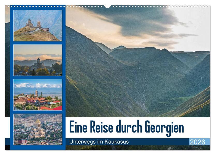Eine Reise durch Georgien (Wandkalender 2026 DIN A2 quer) CALVENDO Monatskalender
