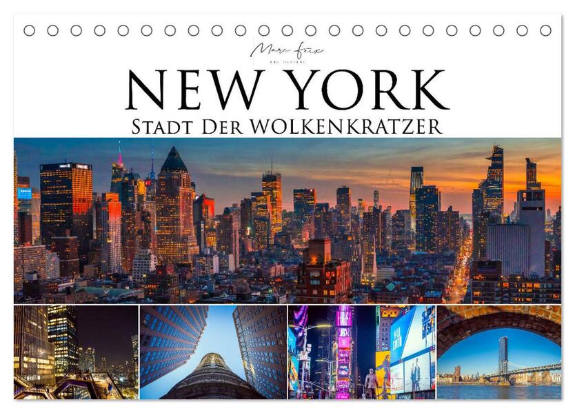 New York - Stadt der Wolkenkratzer (Tischkalender 2026 DIN A5 quer) CALVENDO Monatskalender