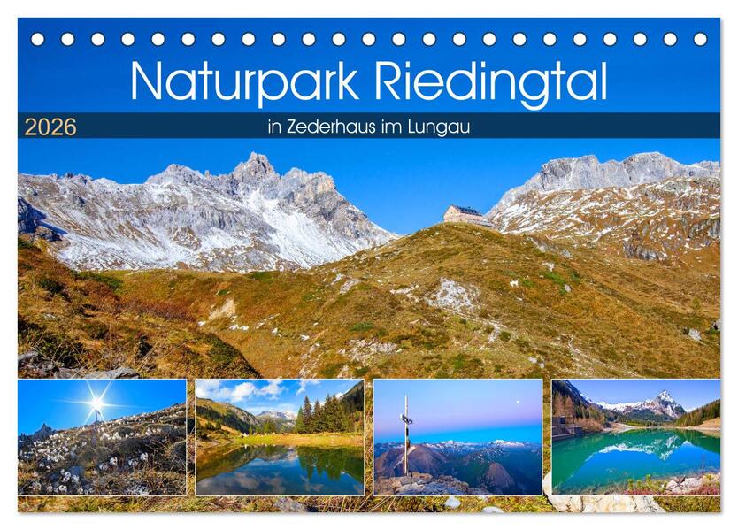 Naturpark Riedingtal (Tischkalender 2026 DIN A5 quer) CALVENDO Monatskalender