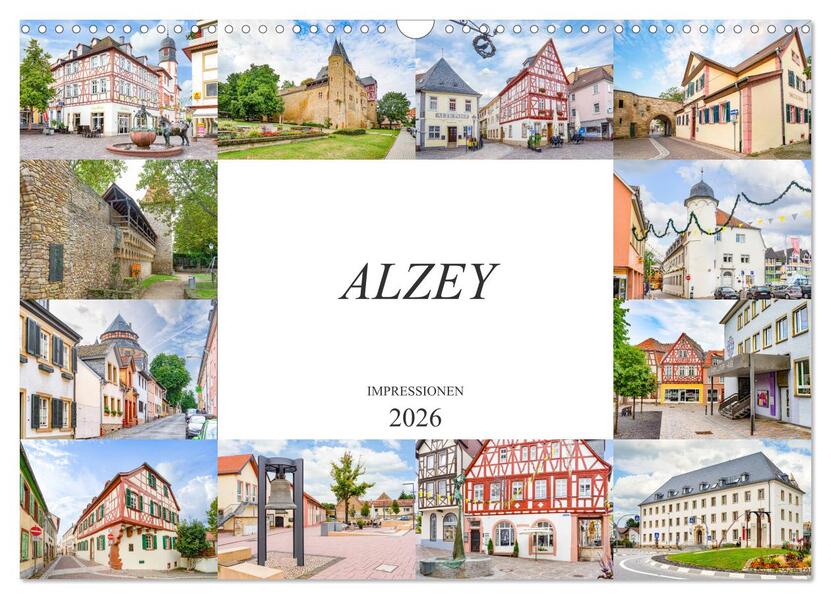 Alzey Impressionen (Wandkalender 2026 DIN A3 quer) CALVENDO Monatskalender