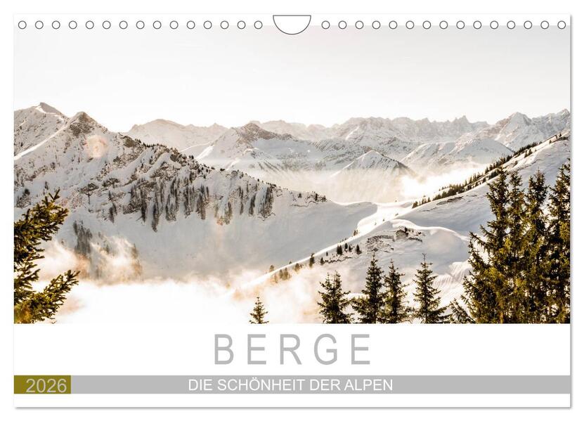 Berge - Die Schönheit der Alpen (Wandkalender 2026 DIN A4 quer) CALVENDO Monatskalender