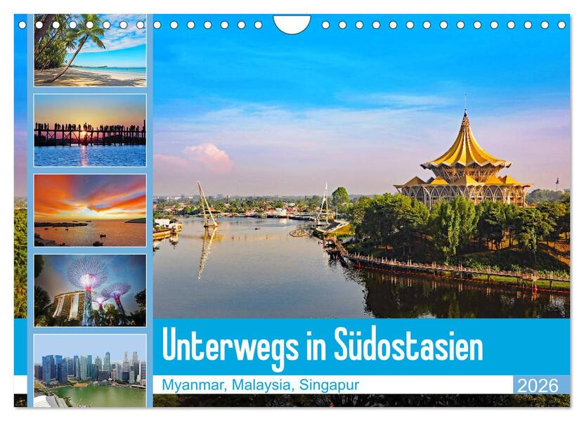 Unterwegs in Südostasien (Wandkalender 2026 DIN A4 quer) CALVENDO Monatskalender